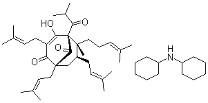 贯叶金丝桃素二环己基铵盐分子结构 (CAS 238074-03-8)
