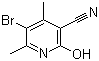 5-溴-2-羟基-4,6-二甲基烟腈分子结构 (CAS 23819-87-6)