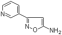 3-(3-吡啶基)-5-异恶唑胺分子结构 (CAS 23821-38-7)