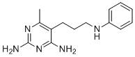 5-(3-苯胺基丙基)-6-甲基-2,4-嘧啶二胺分子结构 (CAS 2387-89-5)