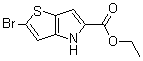 2-溴-4H-噻吩并[3,2-b]吡咯-5-羧酸乙酯分子结构 (CAS 238749-50-3)