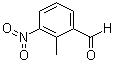 structure of CAS# 23876-12-2, 2-Methyl-3-nitrobenzaldehyde;3-Formyl-2-methyl-1-nitrobenzene; NSC 95687
