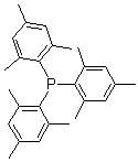 三(2,4,6-三甲基苯基)膦分子结构 (CAS 23897-15-6)