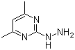 结构式 CAS# 23906-13-0, 2-肼基-4,6-二甲基嘧啶