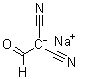 2-甲酰基丙二腈钠分子结构 (CAS 239118-84-4)