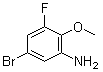 5-溴-3-氟-2-甲氧基苯胺分子结构 (CAS 239122-51-1)