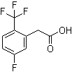 5-氟-2-三氟甲基苯乙酸分子结构 (CAS 239135-52-5)