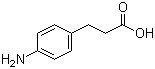 3-(4-氨基苯基)丙酸分子结构 (CAS 2393-17-1)