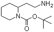 结构式 CAS# 239482-98-5, 1-叔丁氧羰基-2-(氨基乙基)哌啶
