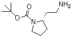(2S)-2-(2-氨基乙基)-1-吡咯烷甲酸叔丁酯分子结构 (CAS 239483-09-1)