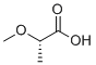 (S)-(-)-2-甲氧基丙酸分子结构 (CAS 23953-00-6)