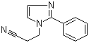 1-氰乙基-2-苯基咪唑分子结构 (CAS 23996-12-5)