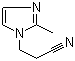 structure of CAS# 23996-55-6, 3-(2-Methyl-1H-imidazol-1-yl)propanenitrile;1-Cyanoethyl-2-methylimidazole