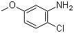 2-氯-5-甲氧基苯胺分子结构 (CAS 2401-24-3)