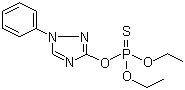 三唑磷分子结构 (CAS 24017-47-8)