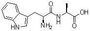 structure of CAS# 24046-71-7, L-Tryptophyl-L-alanine;Tryptophanylalanine; Tryptophylalanine