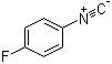 structure of CAS# 24075-34-1, 1-Fluoro-4-isocyanobenzene;4-Fluorophenyl isocyanide; 4-Fluorophenyl isonitrile