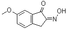 2-(羟基亚胺基)-6-甲氧基-2,3-二氢-1H-茚-1-酮分子结构 (CAS 24077-98-3)
