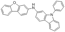 structure of CAS# 2410401-58-8, N-(Dibenzo[b,d]furan-3-yl)-9-phenyl-9H-carbazol-2-amine