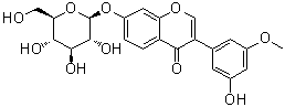 7-(beta-D-吡喃葡萄糖基氧基)-3-(3-羟基-5-甲氧基苯基)-4H-1-苯并吡喃-4-酮分子结构 (CAS 241129-90-8)
