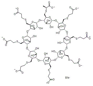 Sugammadex Thiolactic Acid Impurity 2 Octasodium Salt molecular structure (CAS 2412952-94-2)