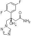 (alphaR,betaR)-beta-(2,5-二氟苯基)-beta-羟基-alpha-甲基-1H-1,2,4-三唑-1-丁酰胺分子结构 (CAS 241479-75-4)