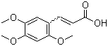 结构式 CAS# 24160-53-0, 2,4,5-三甲氧基肉桂酸; 2,4,5-三甲氧基苯丙烯酸
