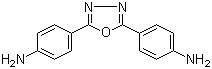 结构式 CAS# 2425-95-8, 2,5-二(4-氨基苯基)-1,3,4-恶二唑