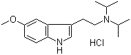 5-甲氧基-N,N-二异丙基色胺盐酸盐分子结构 (CAS 2426-63-3)