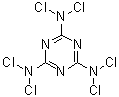 六氯三聚氰胺分子结构 (CAS 2428-04-8)