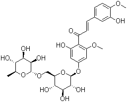 甲基橙皮甙查尔酮分子结构 (CAS 24292-52-2)