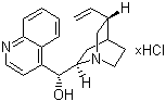 structure of CAS# 24302-67-8, Cinchonine hydrochloride;(9S)-Cinchonan-9-ol hydrochloride
