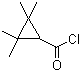 structure of CAS# 24303-61-5, 2,2,3,3-Tetramethylcyclopropanecarbonyl chloride;2,2,3,3-Tetramethylcyclopropylcarbonyl chloride