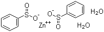 structure of CAS# 24308-84-7, Zinc benzenesulfinate dihydrate;Benzenesulfinic acid zinc salt dihydrate