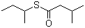 2-丁硫醇异戊酸酯分子结构 (CAS 2432-91-9)