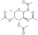 结构式 CAS# 24332-95-4, 1,2,3,4-四-O-乙酰基-L-吡喃岩藻糖