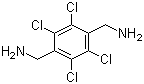 2,3,5,6-四氯-1,4-苯二甲胺分子结构 (CAS 24342-97-0)