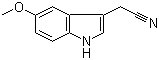 5-Methoxyindole-3-acetonitrile molecular structure (CAS 2436-17-1)