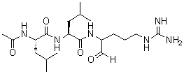 Acetyl-L-leucyl-L-leucylargininal molecular structure (CAS 24365-47-7)