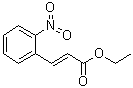 结构式 CAS# 24393-59-7, (E)-3-(2-硝基苯基)-2-丙烯酸乙酯