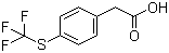 structure of CAS# 243977-23-3, 4-(Trifluoromethylthio)phenylacetic acid