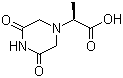 (S)-2-(3,5-Dioxopiperazin-1-yl)propanoic acid molecular structure (CAS 244161-09-9)