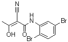 (2Z)-2-Cyano-N-(2,5-dibromophenyl)-3-hydroxy-2-butenamide molecular structure (CAS 244240-24-2)
