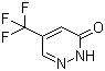 结构式 CAS# 244268-34-6, 5-三氟甲基-2H-哒嗪-3-酮