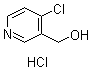 4-氯-3-吡啶甲醇盐酸盐分子结构 (CAS 245124-17-8)