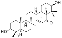 3,21-Dihydroxy-14-serraten-16-one molecular structure (CAS 24513-51-7)