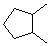 1,2-Dimethylcyclopentane molecular structure (CAS 2452-99-5)