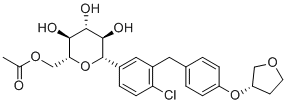 structure of CAS# 2452301-09-4, Empagliflozin Methyl Acetate;((2R,3S,4R,5R,6S)-6-(4-chloro-3-(4-(((S)-tetrahydrofuran-3-yl)oxy)benzyl)phenyl)-3,4,5-trihydroxytetrahydro-2H-pyran-2-yl)methyl acetate