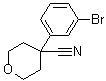 4-(3-Bromophenyl)tetrahydro-2H-pyran-4-carbonitrile molecular structure (CAS 245439-36-5)