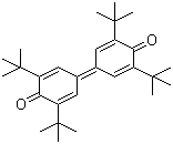 structure of CAS# 2455-14-3, 3,3',5,5'-Tetra-tert-butyldiphenoquinone;3,3',5,5'-Tetra-tert-butyl-4,4'-dibenzoquinone